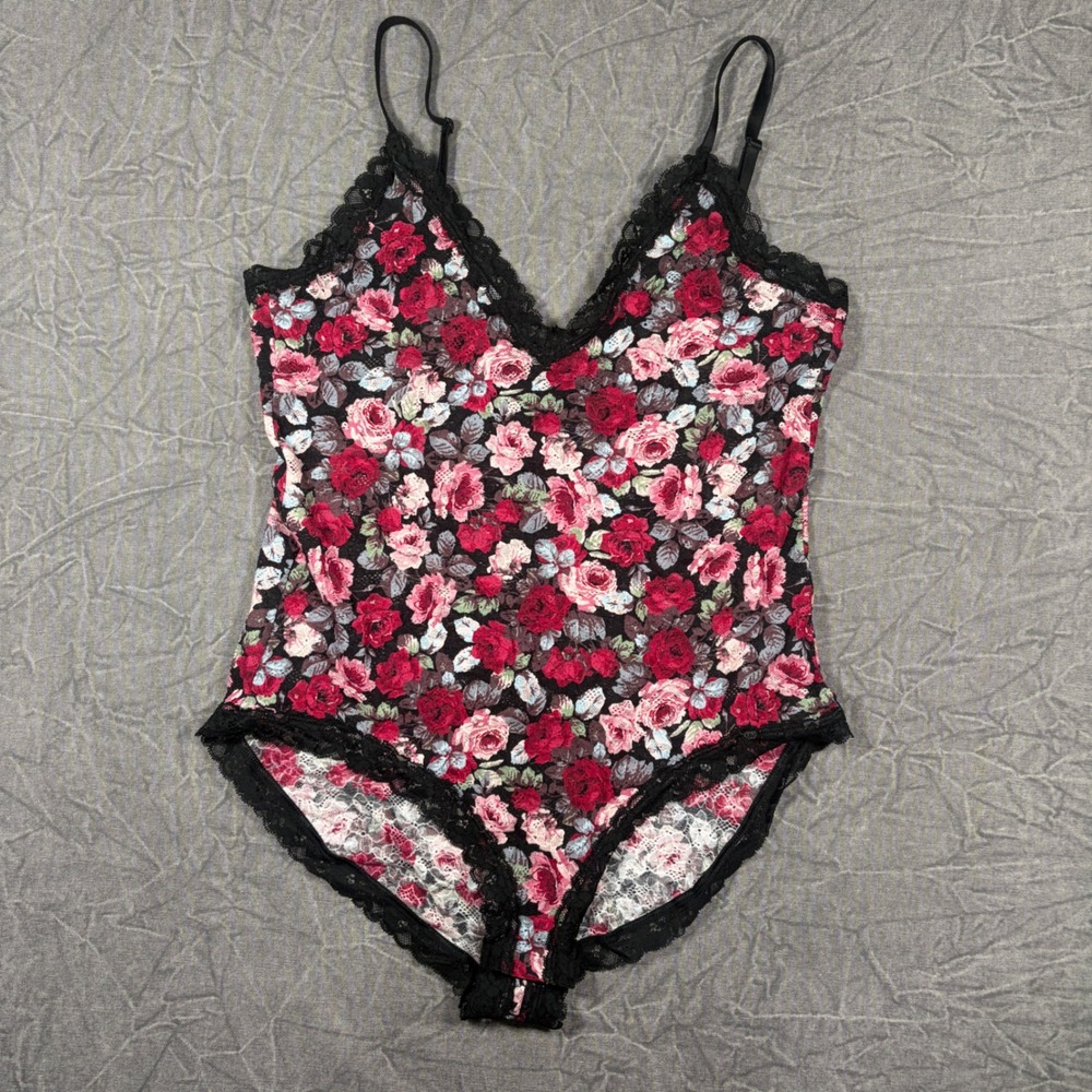 Old Navy Floral Lace Bodysuit V-Neck Cami Top Womens XL